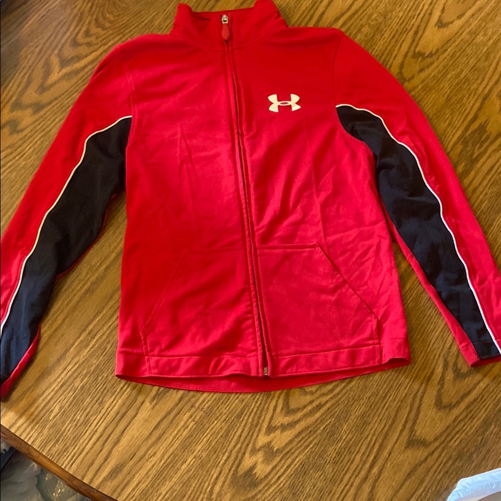 Under Armour Crimson and Ebony Full-Zip Jacket